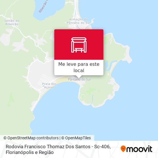 Rodovia Francisco Thomaz Dos Santos - Sc-406 mapa