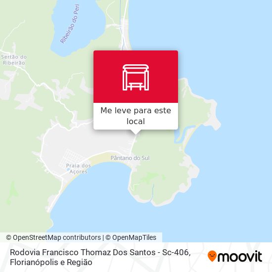 Rodovia Francisco Thomaz Dos Santos - Sc-406 mapa