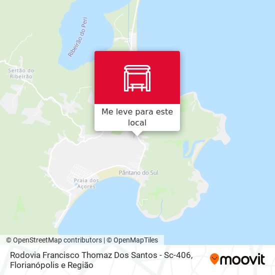 Rodovia Francisco Thomaz Dos Santos - Sc-406 mapa