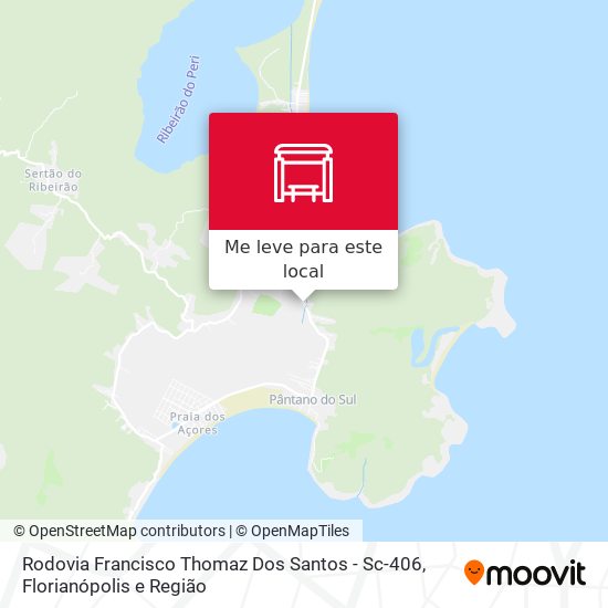 Rodovia Francisco Thomaz Dos Santos - Sc-406 mapa