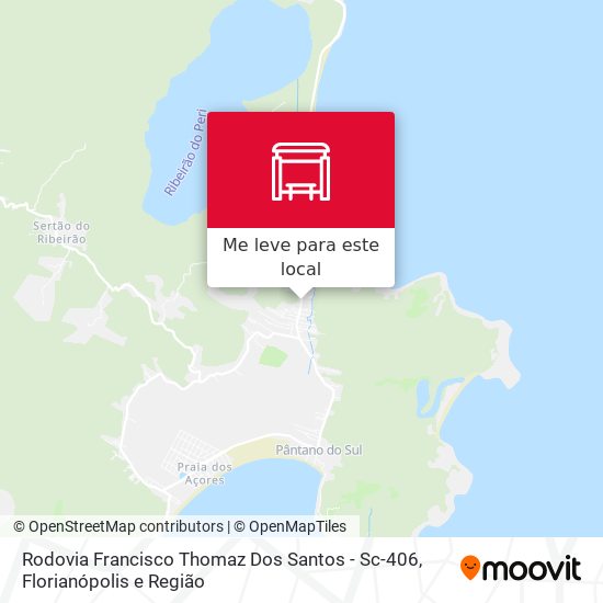 Rodovia Francisco Thomaz Dos Santos - Sc-406 mapa