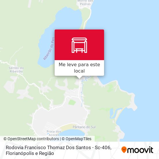 Rodovia Francisco Thomaz Dos Santos - Sc-406 mapa