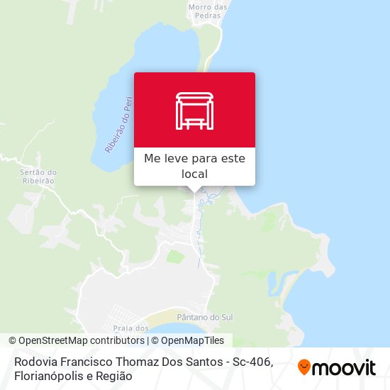 Rodovia Francisco Thomaz Dos Santos - Sc-406 mapa