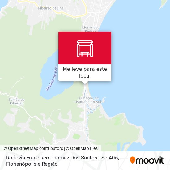 Rodovia Francisco Thomaz Dos Santos - Sc-406 mapa