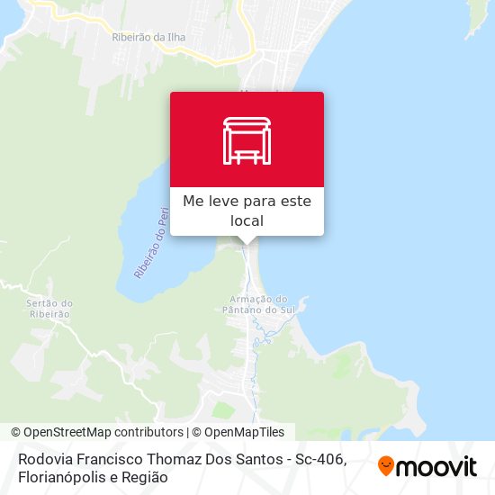 Rodovia Francisco Thomaz Dos Santos - Sc-406 mapa