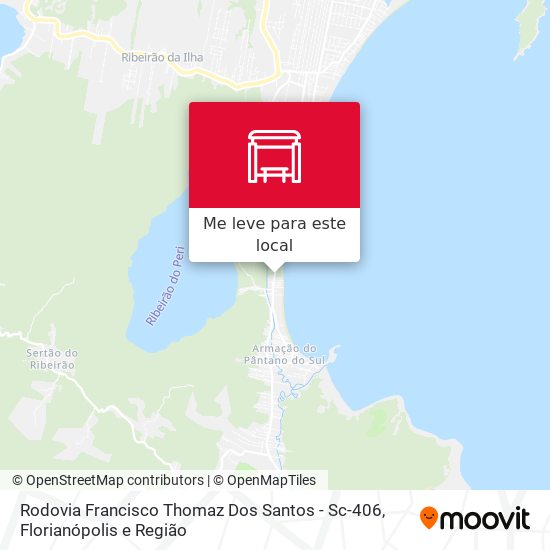 Rodovia Francisco Thomaz Dos Santos - Sc-406 mapa