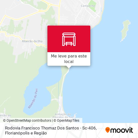 Rodovia Francisco Thomaz Dos Santos - Sc-406 mapa