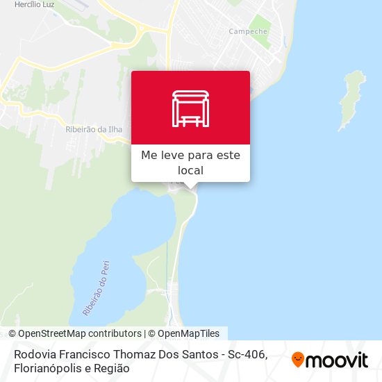 Rodovia Francisco Thomaz Dos Santos - Sc-406 mapa