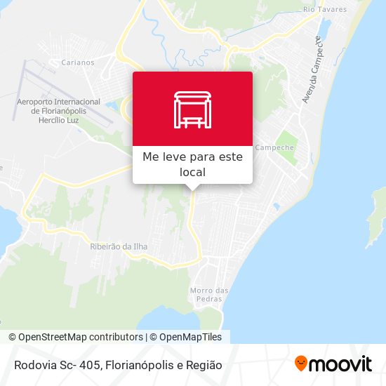 Rodovia Sc- 405 mapa
