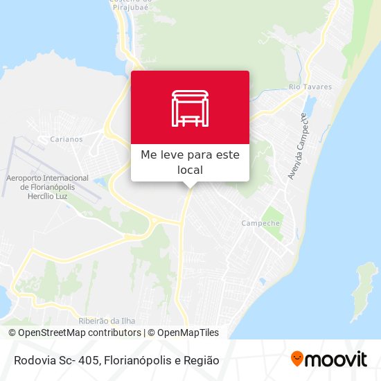 Rodovia Sc- 405 mapa