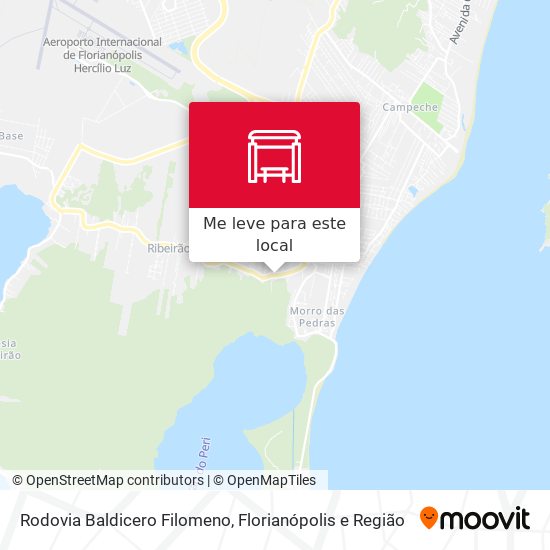 Rodovia Baldicero Filomeno mapa