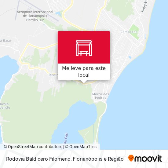 Rodovia Baldicero Filomeno mapa