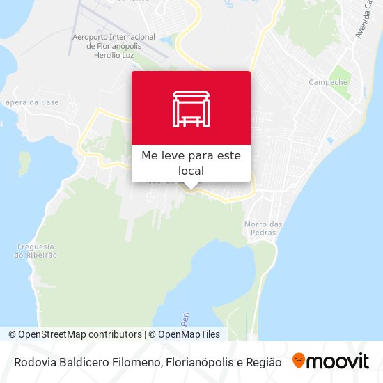 Rodovia Baldicero Filomeno mapa