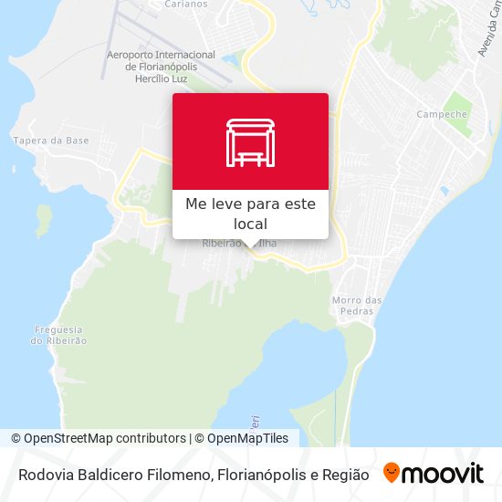 Rodovia Baldicero Filomeno mapa