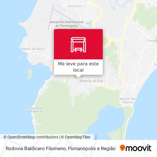 Rodovia Baldicero Filomeno mapa