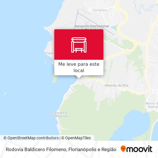 Rodovia Baldicero Filomeno mapa