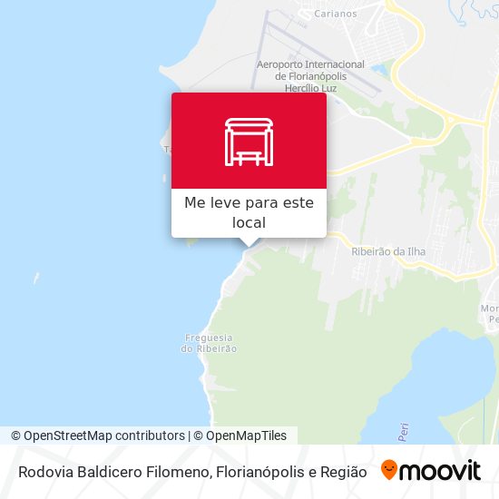 Rodovia Baldicero Filomeno mapa