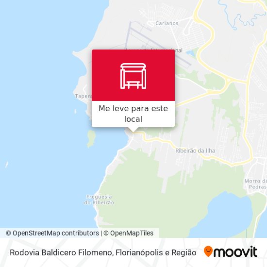 Rodovia Baldicero Filomeno mapa