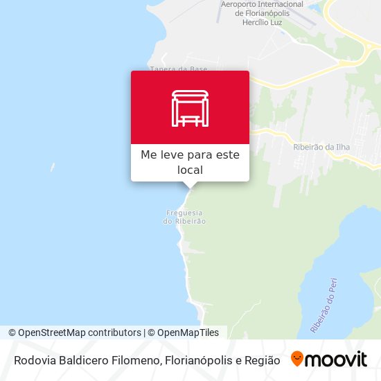 Rodovia Baldicero Filomeno mapa