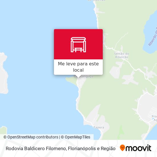 Rodovia Baldicero Filomeno mapa