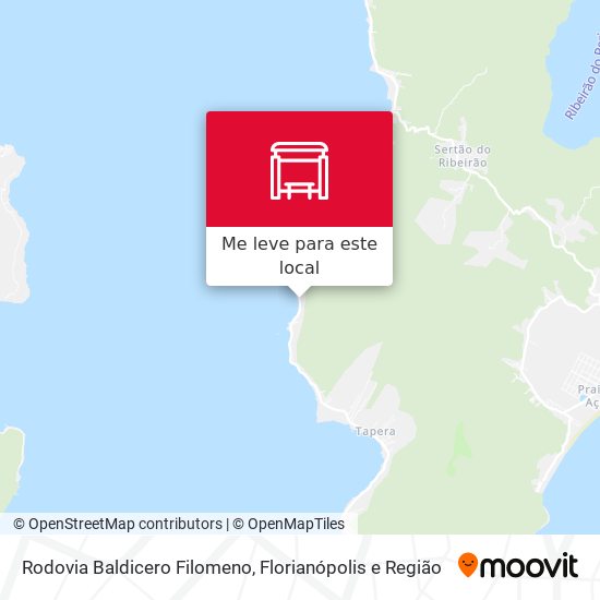 Rodovia Baldicero Filomeno mapa