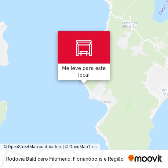 Rodovia Baldicero Filomeno mapa