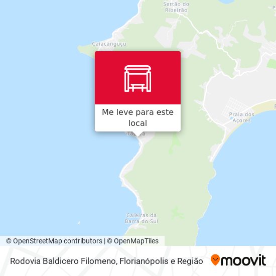 Rodovia Baldicero Filomeno mapa