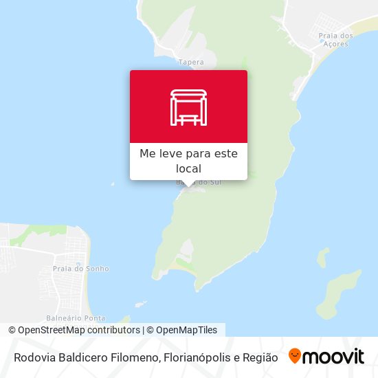 Rodovia Baldicero Filomeno mapa