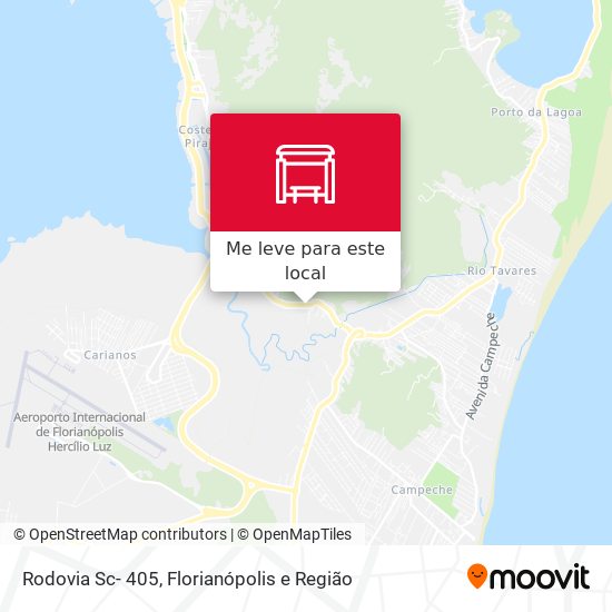 Rodovia Sc- 405 mapa
