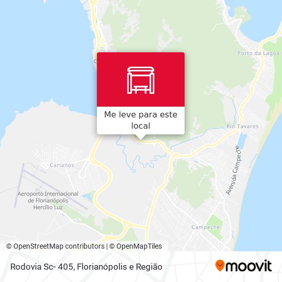 Rodovia Sc- 405 mapa