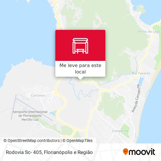 Rodovia Sc- 405 mapa