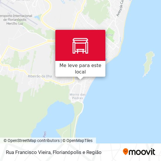 Rua Francisco Vieira mapa