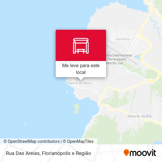 Rua Das Areias mapa