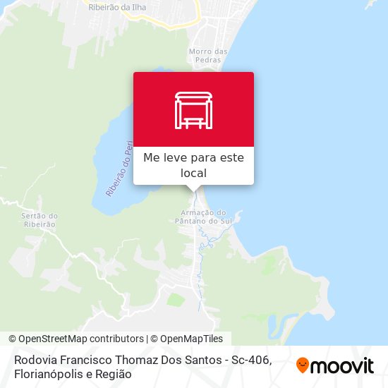 Rodovia Francisco Thomaz Dos Santos - Sc-406 mapa