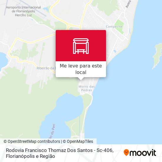Rodovia Francisco Thomaz Dos Santos - Sc-406 mapa