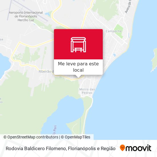 Rodovia Baldicero Filomeno mapa