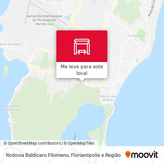 Rodovia Baldicero Filomeno mapa
