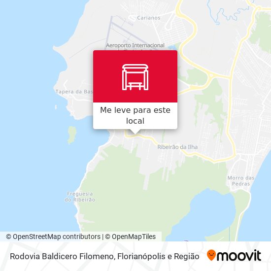 Rodovia Baldicero Filomeno mapa