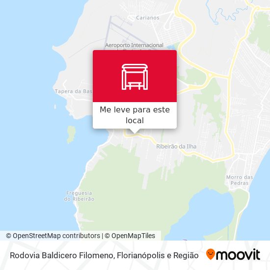 Rodovia Baldicero Filomeno mapa