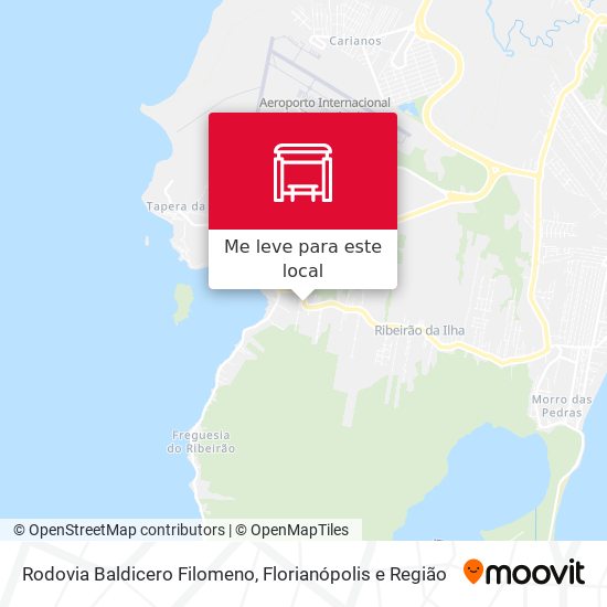 Rodovia Baldicero Filomeno mapa