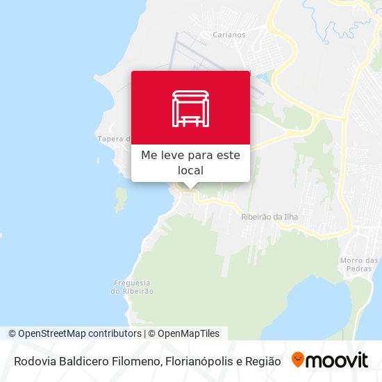 Rodovia Baldicero Filomeno mapa
