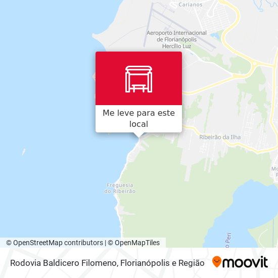 Rodovia Baldicero Filomeno mapa