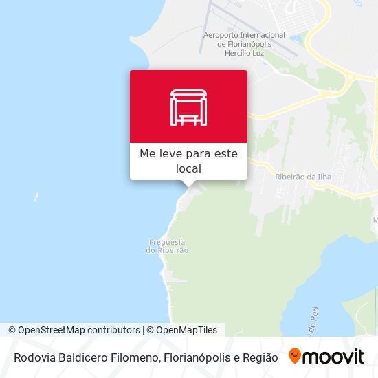 Rodovia Baldicero Filomeno mapa