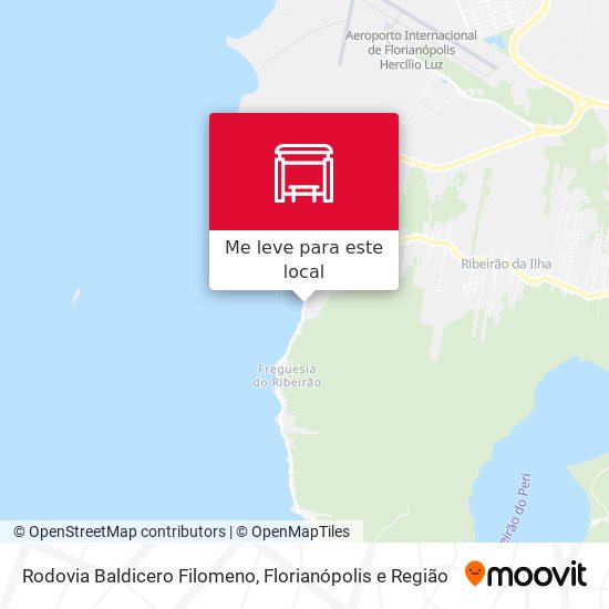 Rodovia Baldicero Filomeno mapa