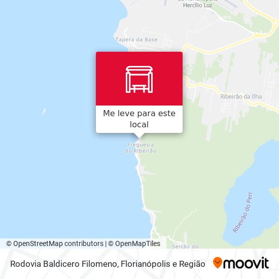 Rodovia Baldicero Filomeno mapa