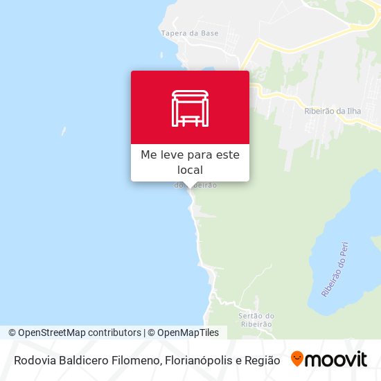 Rodovia Baldicero Filomeno mapa