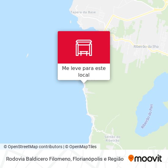 Rodovia Baldicero Filomeno mapa