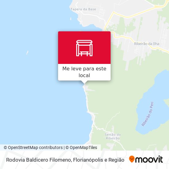 Rodovia Baldicero Filomeno mapa