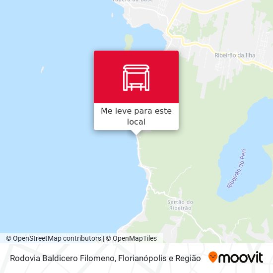 Rodovia Baldicero Filomeno mapa