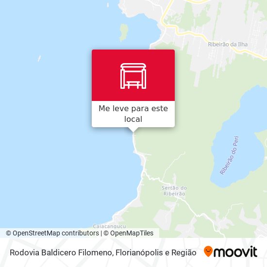 Rodovia Baldicero Filomeno mapa